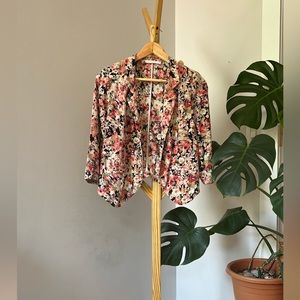 Pink Floral Blazer, Lush, S